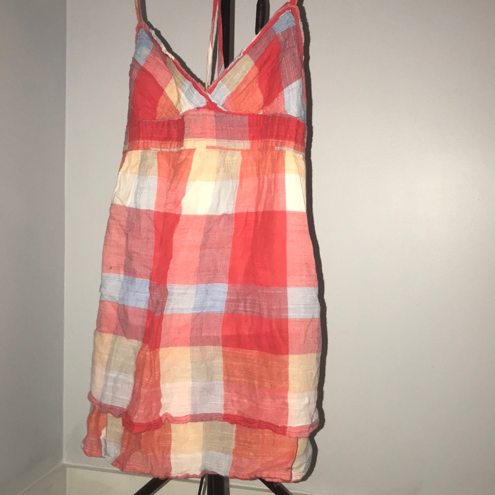 Hollister Co. Plaid Red Dress